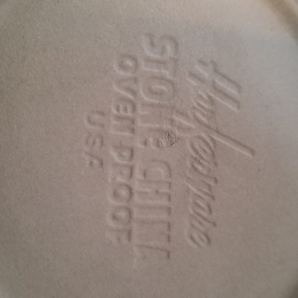 Vintage gray yellow Harkerware cup, saucer, plate set of 2 each - Picture 2 of 3